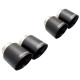  XFORCE exhaust systems 4" Twin Quad Black Tip (for Xforce system only, will not fit OEM) for FORD MUSTANG 2018- GT FASTBACK 5.0L | races-shop.com