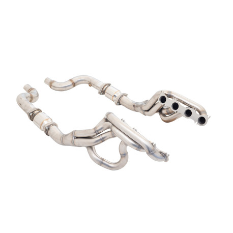  XFORCE exhaust systems 1"7/8 Header with High-Flow Catalytic Converters for FORD MUSTANG 2018- GT FASTBACK 5.0L (track only) | races-shop.com