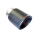 With one outlet XFORCE 3″ Inlet, 4″ Round Angle-Cut Double Wall Carbon Fibre Tip | races-shop.com