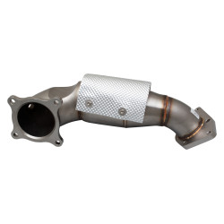 4"-3" Downpipe with High-Flow Catalytic Converter (track only) for HONDA CIVIC 2017- TYPE R FK8