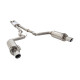  XFORCE exhaust systems XForce 3" Cat-Back System + Round Mufflers for FORD MUSTANG 2015-2017 GT FASTBACK 5.0L | races-shop.com
