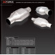 Universal catalysts 2.5" Ceramic High-Flow Racing Catalytic Converter (100cell) - Oval | races-shop.com
