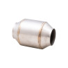 3" Short Body Metallic High-Flow Racing Catalytic Converter (100cell) - Round