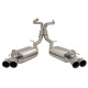  XFORCE exhaust systems XForce 3" Twin Cat-Back System + Varex Mufflers for CHEVROLET CAMARO 2016- SS GEN 6 | races-shop.com