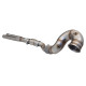 Down pipes and dump pipes 4"-3" Downpipe with High-Flow Catalytic Converter (track only) | races-shop.com