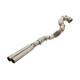 Down pipes and dump pipes 4"-3" Downpipe with High-Flow Catalytic Converter (track only) | races-shop.com