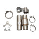 Down pipes and dump pipes 4"-3" Downpipe with High-Flow Catalytic Converter (track only) | races-shop.com