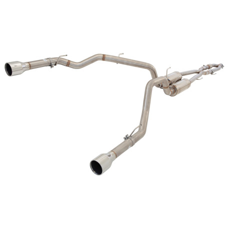  XFORCE exhaust systems XForce 2.5" to twin 3" Cat-Back System for DODGE RAM 2016-2019 1500 HEMI 5.7L | races-shop.com