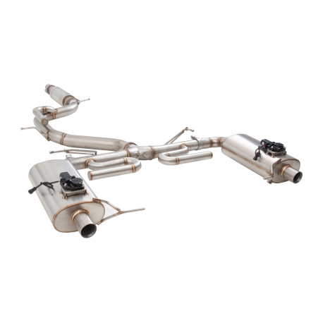  XFORCE exhaust systems 3" Cat-Back System with Varex Mufflers for SKODA OCTAVIA RS NX 2020- | races-shop.com