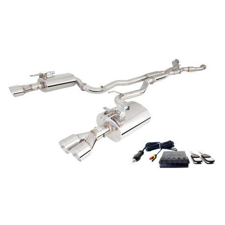  XFORCE exhaust systems 2.5" Twin Cat-Back System with Varex Mufflers | races-shop.com