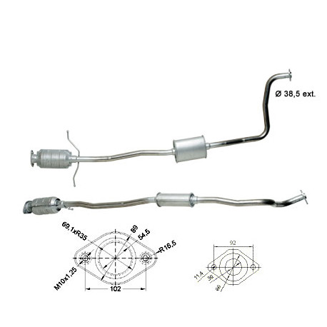 Direc fit CAT and DPF Magnaflow Magnaflow Catalytic Converter for MAZDA | races-shop.com