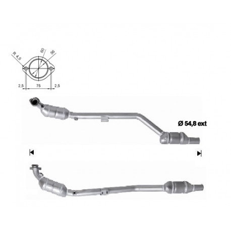 Direc fit CAT and DPF Magnaflow Magnaflow Catalytic Converter for MERCEDES | races-shop.com