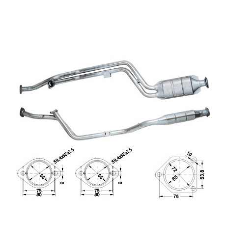 Direc fit CAT and DPF Magnaflow Magnaflow Catalytic Converter for MERCEDES | races-shop.com