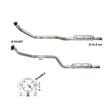Direc fit CAT and DPF Magnaflow Magnaflow Catalytic Converter for MERCEDES | races-shop.com