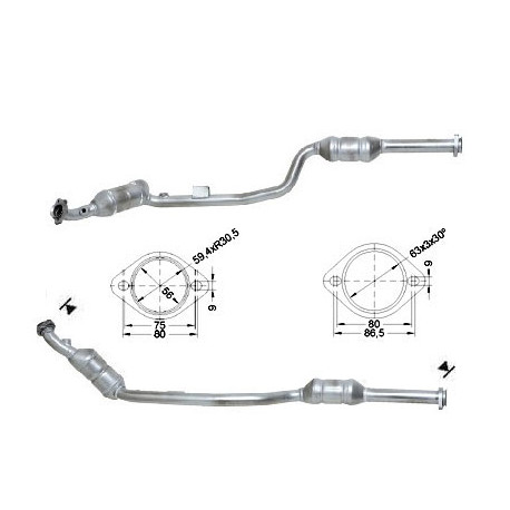 Direc fit CAT and DPF Magnaflow Magnaflow Catalytic Converter for MERCEDES | races-shop.com