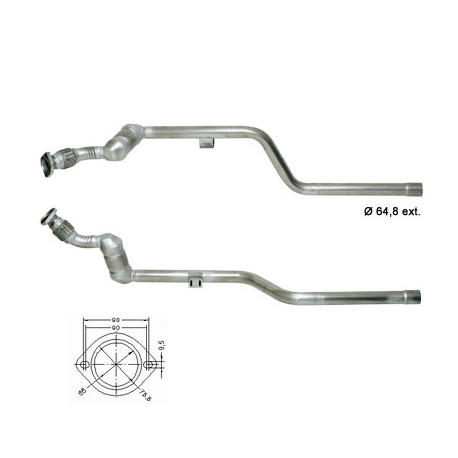 Direc fit CAT and DPF Magnaflow Magnaflow Catalytic Converter for MERCEDES | races-shop.com