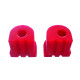 Polyurethane bushings PEDDERS polyurethane front lower control arm bushes for Daewoo (alignment, rear position), 2 pcs | races-shop.com