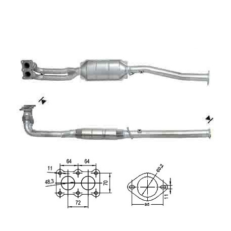 Direc fit CAT and DPF Magnaflow Magnaflow Catalytic Converter for MG ROVER | races-shop.com
