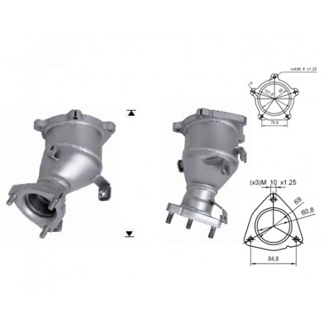 Direc fit CAT and DPF Magnaflow Magnaflow Catalytic Converter for NISSAN | races-shop.com