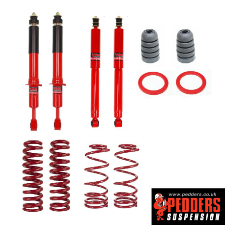 Pedders Pedders 803182 Air Suspension Conversion Kit Heavy duty version. Toyota LC5 / Prado / Landcruiser 120 series | races-shop.com