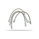 Pedders brakes Pedders 692011 Extended Braided Brake Hose Kit | races-shop.com