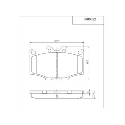 Pedders 6800322 Brake Pads