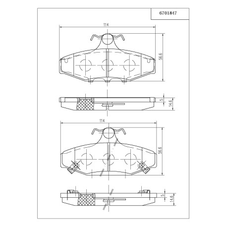 Pedders brakes Pedders 6701847 Brake Pads | races-shop.com
