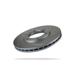 Pedders 6209250SGR Slotted Geomet Coated Rotor