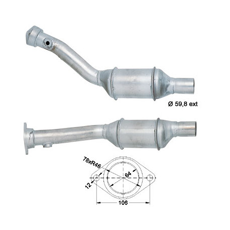 Direc fit CAT and DPF Magnaflow Magnaflow Catalytic Converter for PEUGEOT | races-shop.com