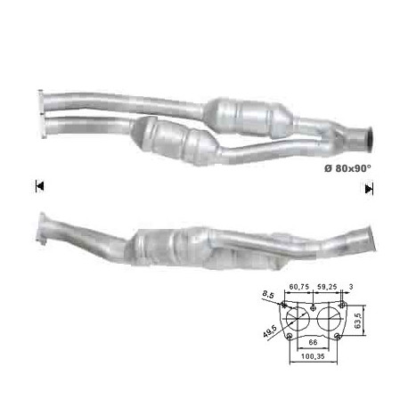 Direc fit CAT and DPF Magnaflow Magnaflow Catalytic Converter for PEUGEOT | races-shop.com