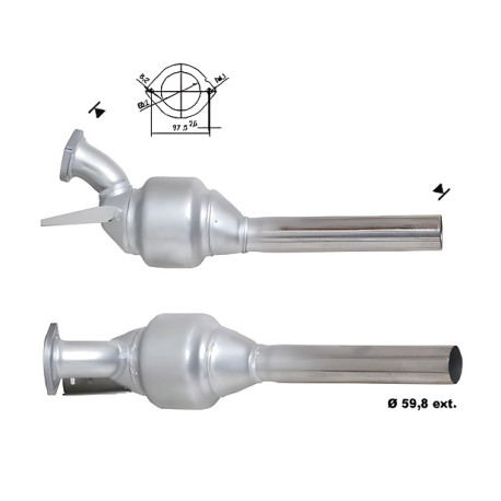 Direc fit CAT and DPF Magnaflow Magnaflow Catalytic Converter for RENAULT | races-shop.com