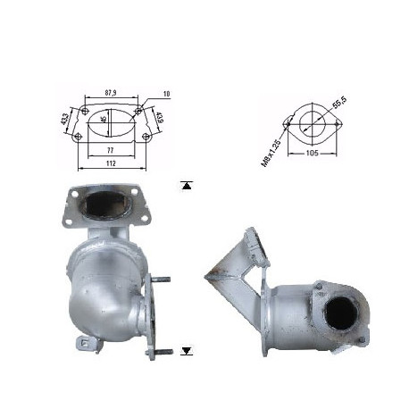 Direc fit CAT and DPF Magnaflow Magnaflow Catalytic Converter for RENAULT | races-shop.com