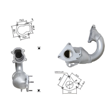 Direc fit CAT and DPF Magnaflow Magnaflow Catalytic Converter for RENAULT | races-shop.com