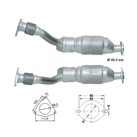 Direc fit CAT and DPF Magnaflow Magnaflow Catalytic Converter for RENAULT | races-shop.com
