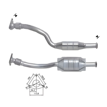 Direc fit CAT and DPF Magnaflow Magnaflow Catalytic Converter for RENAULT | races-shop.com