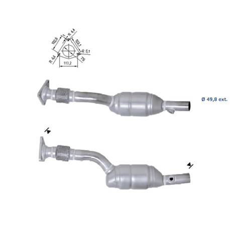 Direc fit CAT and DPF Magnaflow Magnaflow Catalytic Converter for RENAULT | races-shop.com