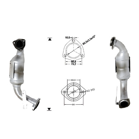 Direc fit CAT and DPF Magnaflow Magnaflow Catalytic Converter for SAAB | races-shop.com