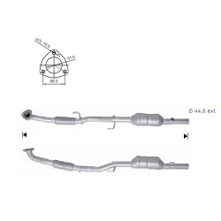 Magnaflow Catalytic Converter for SEAT SKODA VOLKSWAGEN