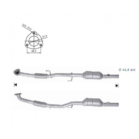 Direc fit CAT and DPF Magnaflow Magnaflow Catalytic Converter for SEAT SKODA VOLKSWAGEN | races-shop.com