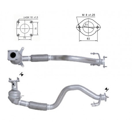 Direc fit CAT and DPF Magnaflow Magnaflow Catalytic Converter for SKODA VOLKSWAGEN | races-shop.com