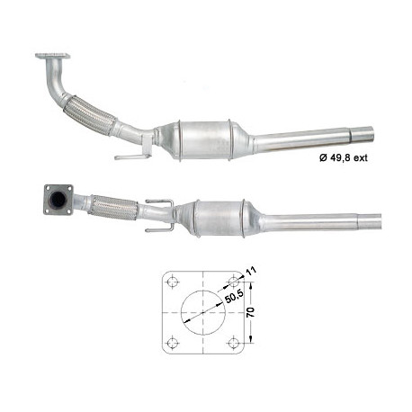 Direc fit CAT and DPF Magnaflow Magnaflow Catalytic Converter for SKODA VOLKSWAGEN | races-shop.com