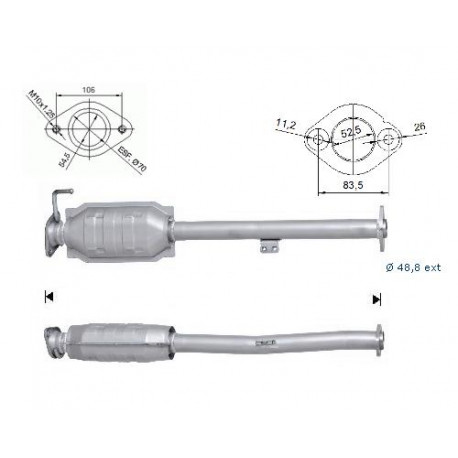 Direc fit CAT and DPF Magnaflow Magnaflow Catalytic Converter for SUZUKI | races-shop.com