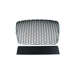 RACES grille for Audi A6 C6 RS-Style 09-11, chrome-black