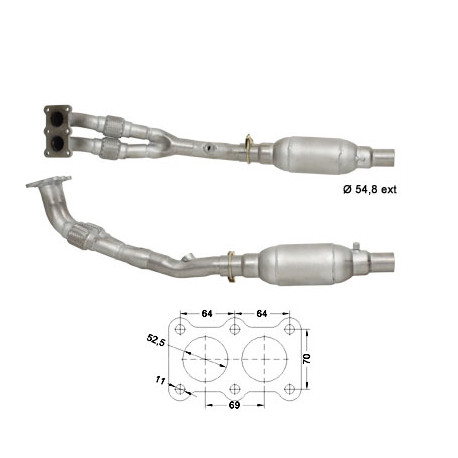 Direc fit CAT and DPF Magnaflow Magnaflow Catalytic Converter for VOLKSWAGEN | races-shop.com