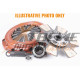 Clutches and flywheels Xtreme KNI28012-1R Clutch Kit Xtreme Outback Race Sprung Ceramic | races-shop.com