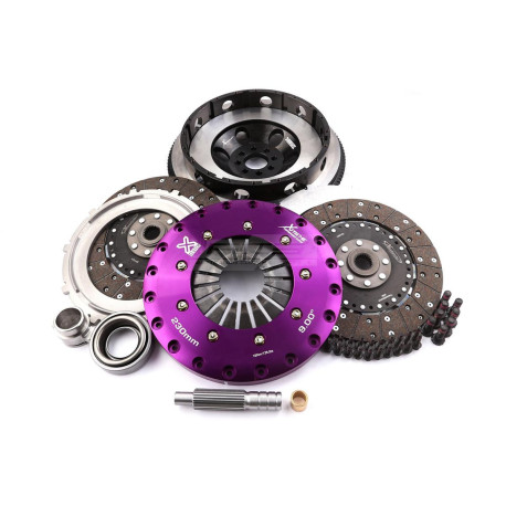 Clutches and flywheels Xtreme KNI23543-2G Xtreme Performance 230mm Organic Twin Plate Clutch Kit Incl Flywheel 1200Nm | races-shop.com