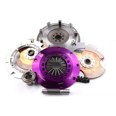 Clutches and flywheels Xtreme KNI20521-2E Xtreme Performance 200mm Rigid Ceramic Twin Plate Clutch Kit Incl Flywheel 1200Nm | races-shop.com