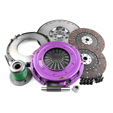 Clutches and flywheels Xtreme KFD27655-2G Xtreme Performance 270mm Organic Twin Plate Clutch Kit Incl Flywheel & CSC 1300Nm | races-shop.com
