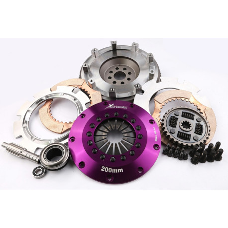 Clutches and flywheels Xtreme KBM20530-2B Xtreme Performance 200mm Sprung Ceramic Twin Plate Clutch Kit Incl Flywheel 1200Nm | races-shop.com