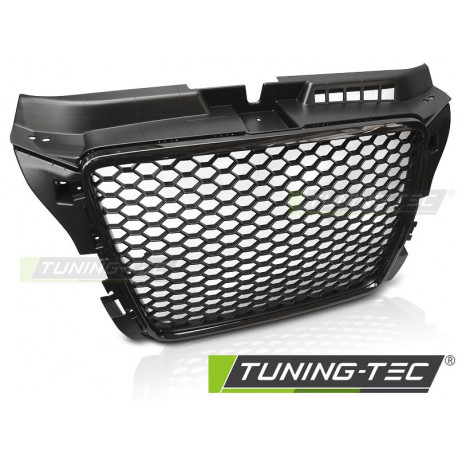 Outlet GRILLE SPORT GLOSSY BLACK for AUDI A3 08-12 DAMAGED | races-shop.com